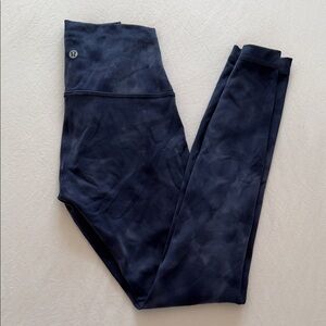 lululemon athletica Navy Tie-Dye High-Rise Leggings